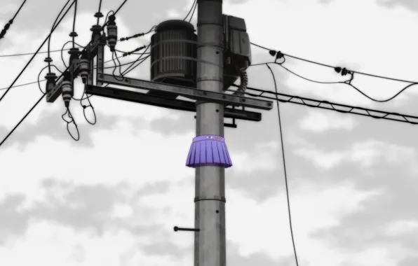 Wire, skirt, post, transformer, electric
