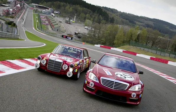 Picture race, evolution, Mercedes Benz S AMG