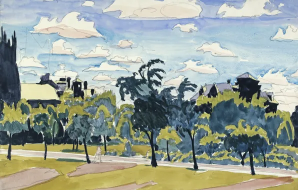Picture 1916, Charles Ephraim Burchfield, May Clouds