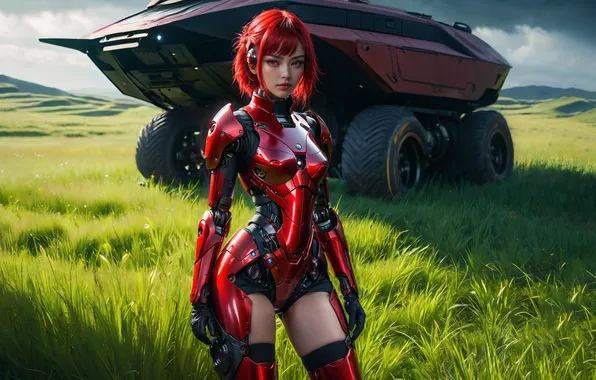 Girl, armor, Rover