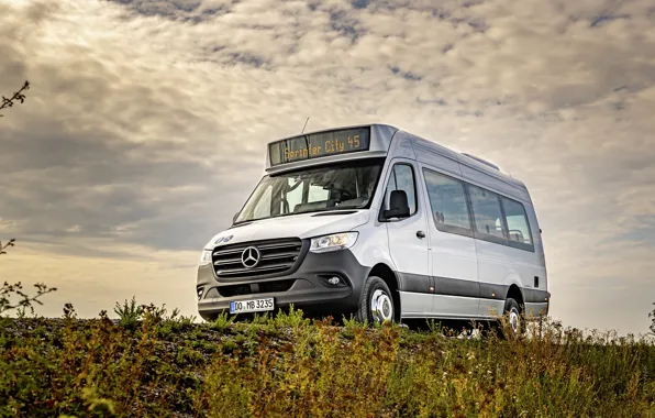 Photo, Mercedes-Benz, White, Bus, Car, 2019 Sprinter City