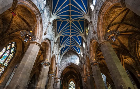 Picture background, interior, St.Giles Cathedral