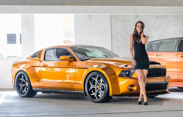 Auto, look, girl, Ford