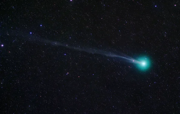 Picture space, stars, Comet, (Lovejoy), C/2014 Q2