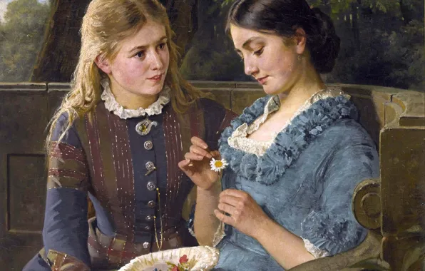 Picture girl, friend, the conversation