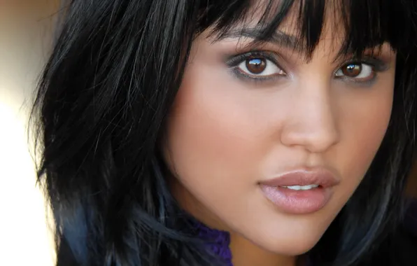 Eyes, portrait, brunette, beauty