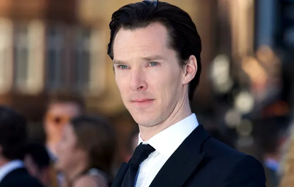 Portrait, grey eyes, Benedict Cumberbatch, Benedict Cumberbatch, British actor