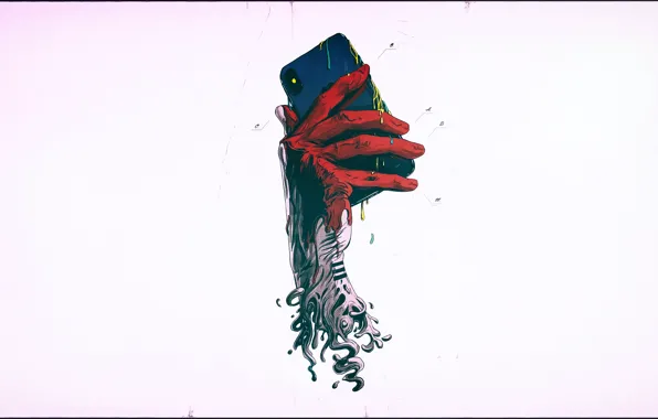 Picture hand, phone, Jose Fernandez