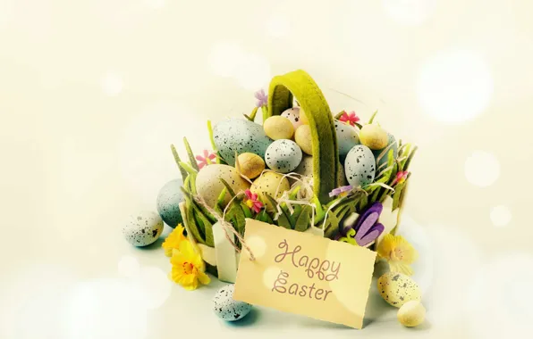 Holiday, Easter, basket, decor, Easter Eggs