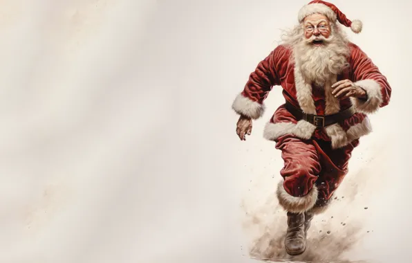 Christmas, New year, Santa Claus, Santa Claus, AI art, neural network