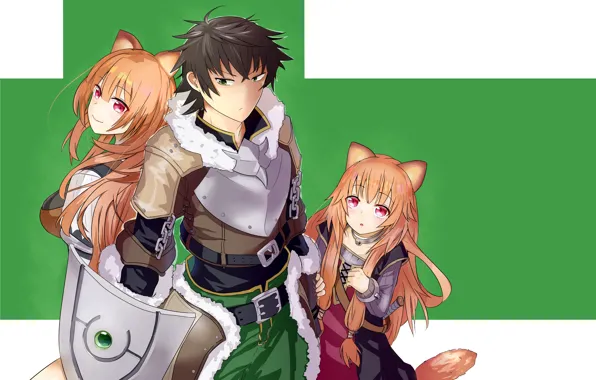 Girl, background, guy, The Rising of the Shield Hero