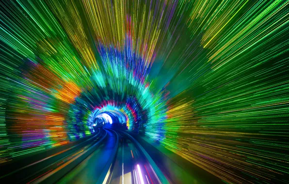 Road, color, blur, the tunnel, Trey Ratcliff