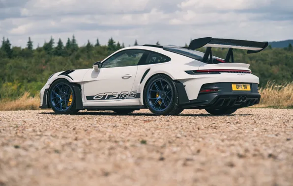 911, Porsche, white, supercar, Weissach Package, Porsche 911 GT3 RS