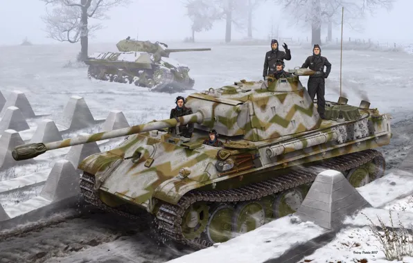 Picture figure, Germany, SAU, Panzerkampfwagen V Panther, The second World war, Medium Tank, Panzerwaffe, 3-in. Gun …