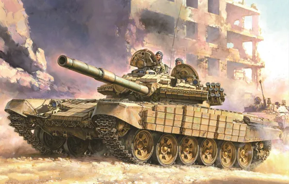 Tank, average, Object 172M, T-72AV, T-72AV, Masami Onish