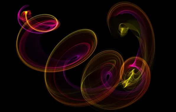 Picture colors, abstract, neon, fractal