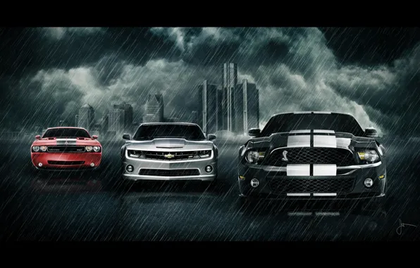 Picture ford, chevrolet, dodge, car's