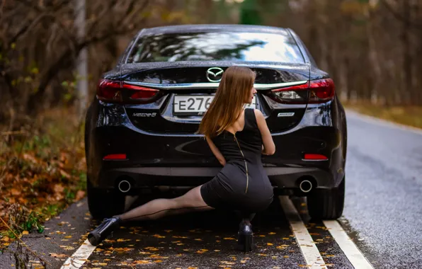 Auto, ass, girl, dress, legs, Ilya Pistoletov, Ilya Pistols, P I S T O L …