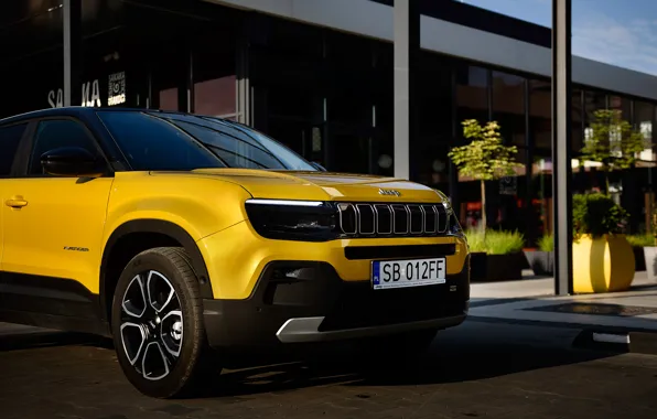 Yellow, crossover, Jeep, Jeep Avenger