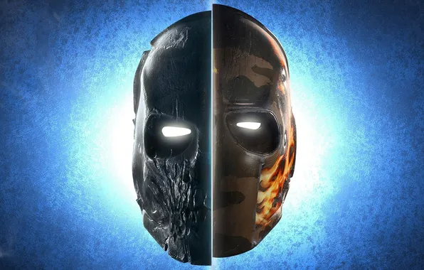 Picture skull, mask, army of two, slot, for eyes