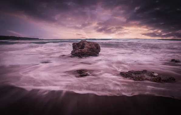 Sea, storm, nature, stones, coast