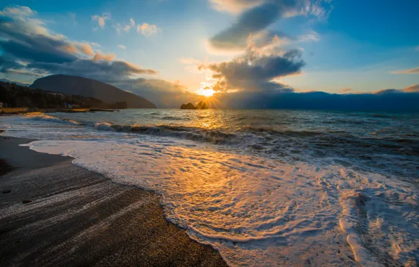 Picture surf, Crimea, Gurzuf, Yalta