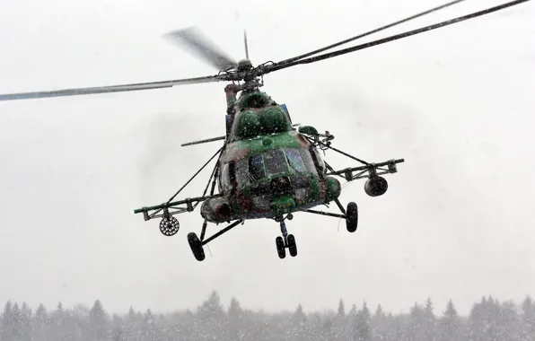 Winter, snow, Ukraine, Mi 8