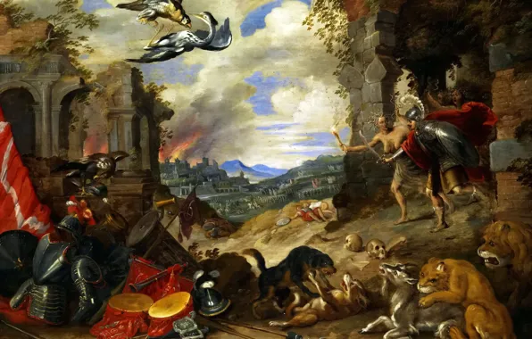 Picture, Jan Brueghel the younger, Allegory Of War