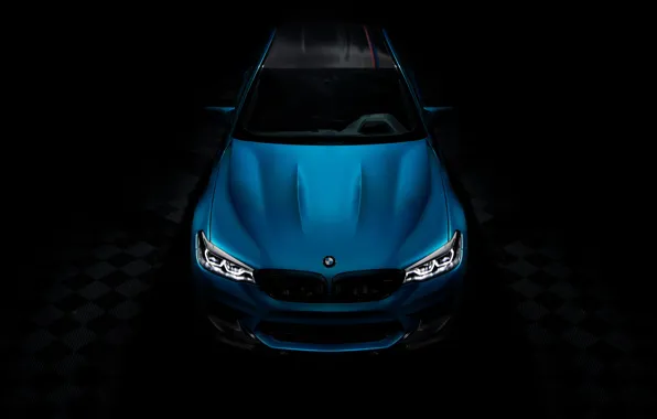 BMW, Light, Blue, Front, Face, F90
