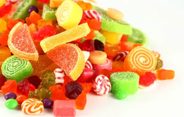Candy, lollipops, sugar, sweet, marmalade, gelatin