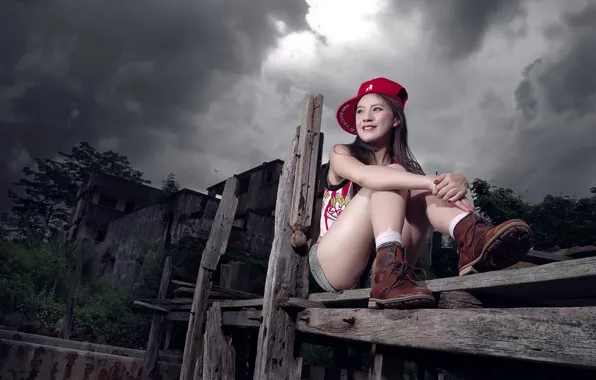 Look, girl, portrait