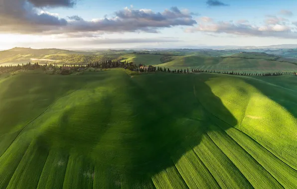 Picture hills, valley, Tuscany