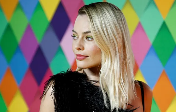 Wallpaper look, makeup, actress, blonde, look, blonde, actress, Margot Robbie