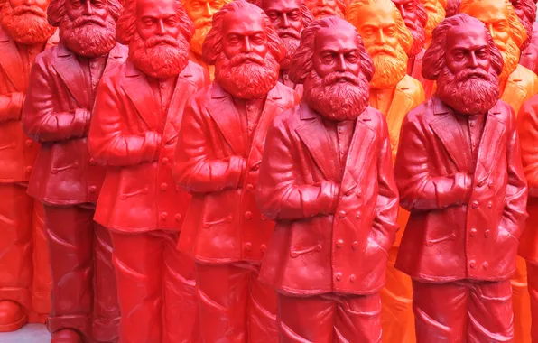 Picture paint, color, sculpture, Karl Marx, Stroy