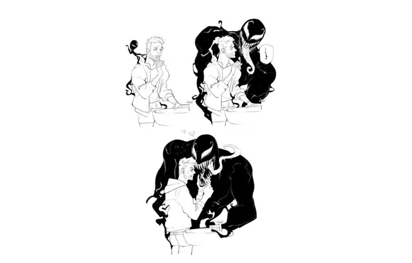 Love, background, minimalism, sink, art, brush, daily, Venom