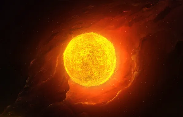 The sun, Stars, Fire, Space, Nebula, Star, Light, Stars