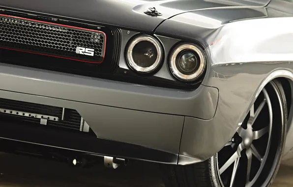 Lights, tuning, Dodge, Challenger, muscle car, drives, Dodge, tuning