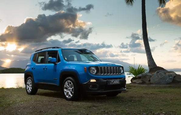 Beach, Palma, Jeep, Renegade, Longitude