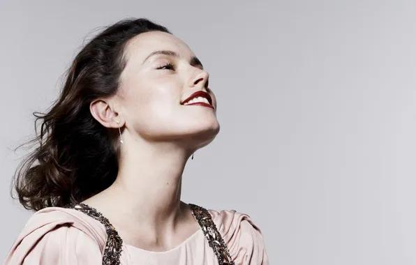 Background, portrait, actress, brunette, beauty, photoshoot, It, Daisy Ridley