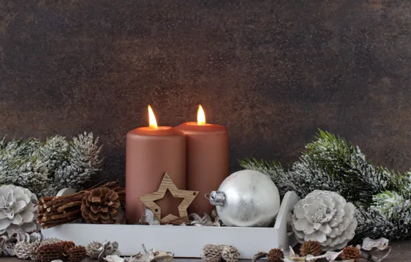 New year, candles, Christmas, merry christmas, Xmas, decoration, holiday celebration