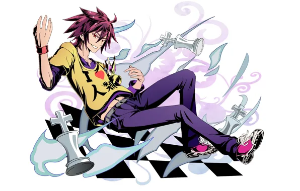 Anime, art, guy, No Game No Life