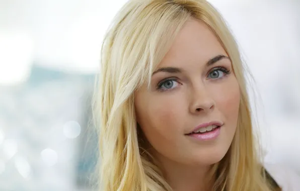 Model, Blonde, Portrait, Blue Eyes, Close Up, Bailey Rayne