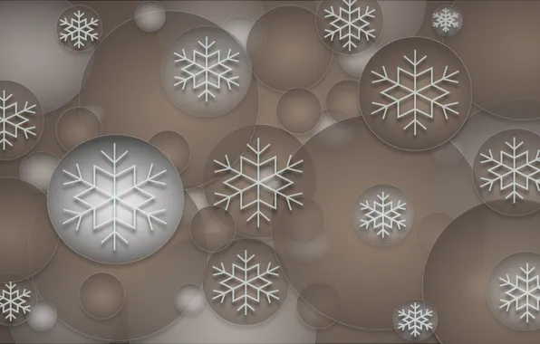 Picture decoration, snowflakes, background, balls, texture