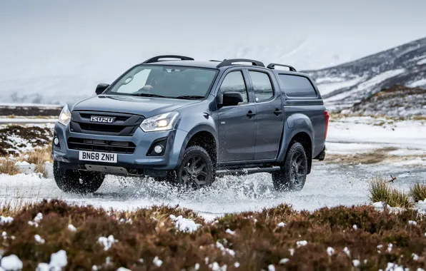 Picture in motion, pickup, 2018, Isuzu, Huntsman, D-Max, UK version