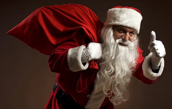 Look, red, face, background, holiday, new year, hand, Christmas