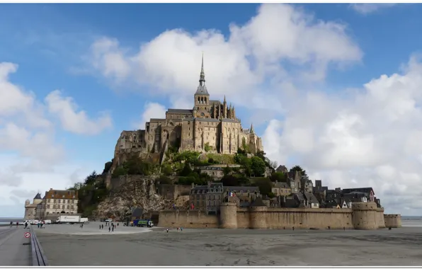 Picture france, normandy, mont saint michel