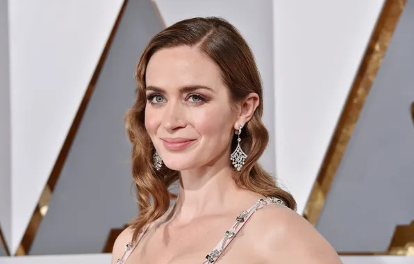 Look, girl, pose, actress, Emily Blunt, Emily Blunt, hair