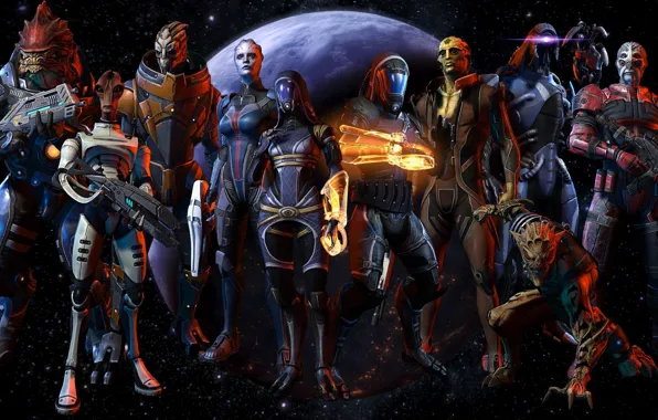 Picture game, mass effect, multiplayer, quarian, turian