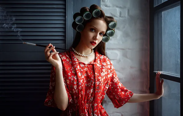 Look, portrait, beauty, curler, George Chernyadev, Georgy Chernyadyev, Fia Meos