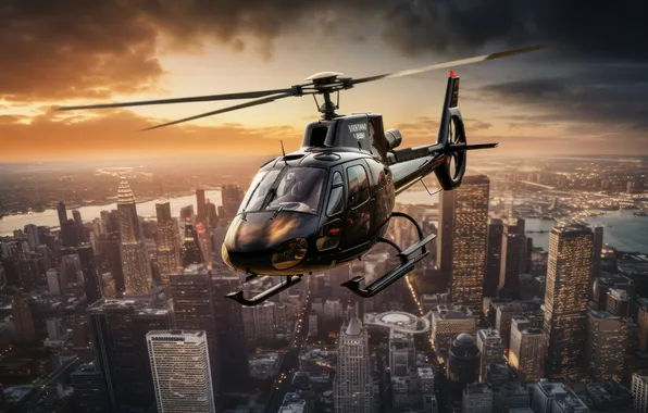 Flight, aviation, technique, helicopter, AI art, neural network
